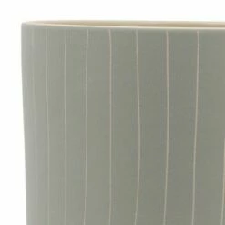 Set of 2 12" Ceramic Stripes Planter with Stand Tan - Sagebrook Home -Cheap Planters Store unnamed file 5129