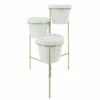 Sagebrook Home 3-Layered Metal Planters White -Cheap Planters Store unnamed file 5138
