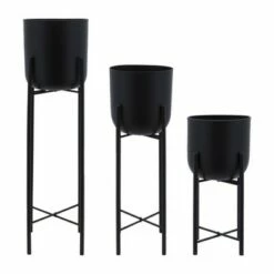 Sagebrook Home Set of 3 Metal Planters on Stand Black 15 Sagebrook Home Set of 3 Metal Planters on Stand Black -Cheap Planters Store unnamed file 5146