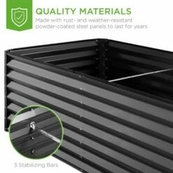 Best Choice Products 8x4x2ft Outdoor Metal Raised Garden Bed, Planter Box for Vegetables, Flowers, Herbs -Cheap Planters Store unnamed file 515