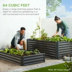 Best Choice Products 8x4x2ft Outdoor Metal Raised Garden Bed, Planter Box for Vegetables, Flowers, Herbs -Cheap Planters Store unnamed file 516
