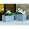 Rosemead Home & Garden, Inc. Set of 2 Kante Lightweight Outdoor Long Low Granite Concrete Rectangular Planters Slate Gray - Rosemead Home & Garden, Inc. -Cheap Planters Store unnamed file 5160