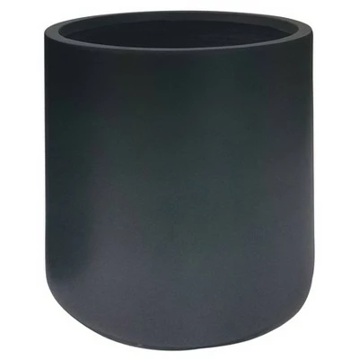 Sagebrook Home Set of 2 15" Nested Resin Planters Black 2 Sagebrook Home Set of 2 15" Nested Resin Planters Black