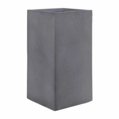 Set of 2 28" Square Nested Resin Planters Gray - Sagebrook Home