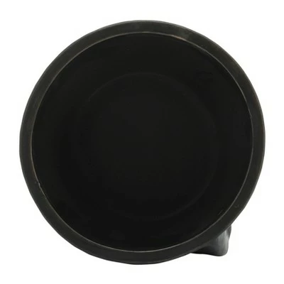 Sagebrook Home 6" Face Ceramic Planter Black 6 Sagebrook Home 6" Face Ceramic Planter Black - Image 4