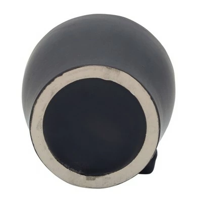 Sagebrook Home 6" Face Ceramic Planter Black 7 Sagebrook Home 6" Face Ceramic Planter Black - Image 5