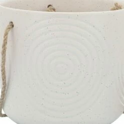 Sagebrook Home 6" Vector Ceramic Hanging Planter White -Cheap Planters Store unnamed file 5217
