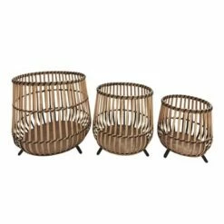 Set of 3 Bamboo Footed Planters - Sagebrook Home Natural -Cheap Planters Store unnamed file 5241