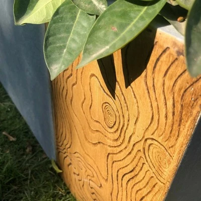 Rosemead Home & Garden, Inc. 15" Kante Lightweight Modern Outdoor Concrete Rectangular Planter Timber Ridge Gray - Rosemead Home & Garden, Inc. 6 Rosemead Home & Garden, Inc. 15" Kante Lightweight Modern Outdoor Concrete Rectangular Planter Timber Ridge Gray - Rosemead Home & Garden, Inc. - Image 4