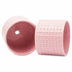 Blue Panda 2 Pack Hanging Pink Ceramic Succulent Planters Plant Pot with Rope, 4.5 x 3.8 in -Cheap Planters Store unnamed file 5267