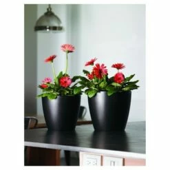 18'' Eva Planter - Crescent Garden White