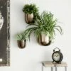 Set of 3 Contemporary Metal Wall Planters - Olivia & May Metallic Gold -Cheap Planters Store unnamed file 5301