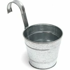 Juvale 6 Pack Round Metal Iron Wall Hanging Planters Pots Holder Bucket for Indoor Outdoor Succulent, 5 x 5 x 8 -Cheap Planters Store unnamed file 5357