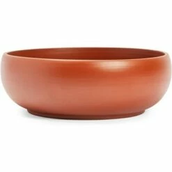 Juvale Ceramic Bowl Planter Pots with Drainage Hole for Indoors & Outdoors, Brown, 8" x 2.6" -Cheap Planters Store unnamed file 5360