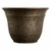Listo HC Companies 13-Inch Width Sierra Planter Round Nordic Bronze Planter (3 Pack)