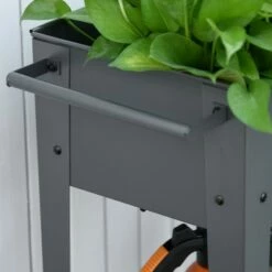 Outsunny 41" x 15" x 32" Raised Garden Bed Elevated with 2 Wheels, Bottom Shelf for Storing Tools, & Water Drainage Hole 15 Outsunny 41" x 15" x 32" Raised Garden Bed Elevated with 2 Wheels, Bottom Shelf for Storing Tools, & Water Drainage Hole -Cheap Planters Store unnamed file 5398