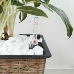 Vifah 16" x 16" x 15" Hatteras Square Self-Watering Planter Light Brown -Cheap Planters Store unnamed file 5417