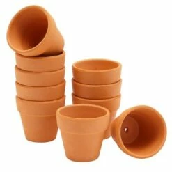 Juvale 10 Pack Terra Cotta Clay Pots, Small Plant Pots, Planters for Succulents & Cactus 2.6 x 2.6 x 2.5" -Cheap Planters Store unnamed file 5427