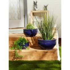 Zingz & Thingz 16.5" Indoor/Outdoor Ceramic Planter Ocean Blue - Zings & Thingz -Cheap Planters Store unnamed file 5478
