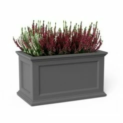 20" x 36" Fairfield Planter Graphite Gray - Mayne