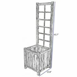 Acacia Trellis Square Planter - Classic Home and Garden -Cheap Planters Store unnamed file 5509