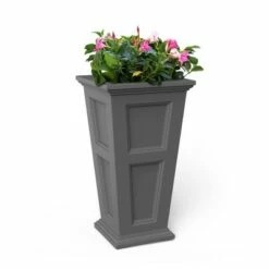 Fairfield Tall Planter Graphite Gray - Mayne