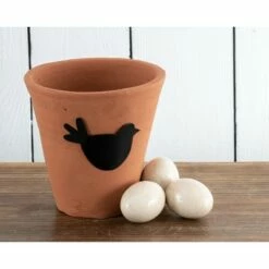 Natural Handthrown Terracotta Planter with Decorative Metal Accent - Foreside Home & Garden -Cheap Planters Store unnamed file 5542