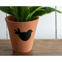 Natural Handthrown Terracotta Planter with Decorative Metal Accent - Foreside Home & Garden -Cheap Planters Store unnamed file 5543