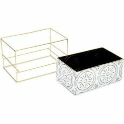 Farmlyn Creek Rectangle Planter with Stand for Indoor Plants, Succulents, White, 6.5x10.5x6.25 in -Cheap Planters Store unnamed file 5547