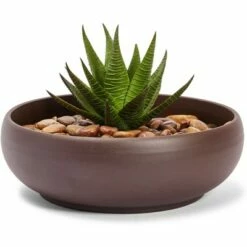Juvale Ceramic Bowl Planter Pots with Drainage Hole for Indoors & Outdoors, Dark Brown, 8" x 2.6" 9 Juvale Ceramic Bowl Planter Pots with Drainage Hole for Indoors & Outdoors, Dark Brown, 8" x 2.6" -Cheap Planters Store unnamed file 5553