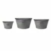 Melrose 12" Rustic Half Tub Containers Hanging Outdoor Wall Planters 3pc - Gray -Cheap Planters Store unnamed file 5559