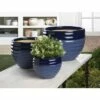 Zingz & Thingz Set of 3 Indoor/Outdoor Ceramic Planters Duo Blue Tone - Zings & Thingz -Cheap Planters Store unnamed file 5561