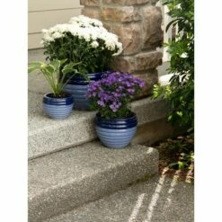 Zingz & Thingz Set of 3 Indoor/Outdoor Ceramic Planters Duo Blue Tone - Zings & Thingz -Cheap Planters Store unnamed file 5563