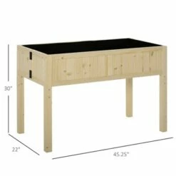 Outsunny Elevated Raised Garden Bed with Space-Saving Folding Design 4 Water Drainage Holes & Included Inner Liner -Cheap Planters Store unnamed file 561