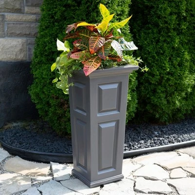 Nantucket Tall Planter Graphite Gray - Mayne 4 Nantucket Tall Planter Graphite Gray - Mayne - Image 2