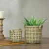 Napa Home & Garden Set of 2 Beige Tobacco Basket Planter Set 9.5" -Cheap Planters Store unnamed file 5663