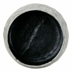 Antique White Embossed Floral Pattern Metal Planter - Foreside Home & Garden