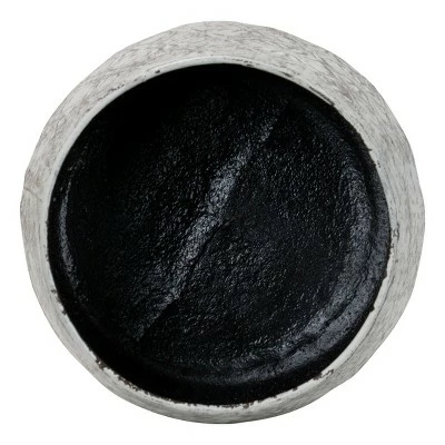 Antique White Embossed Floral Pattern Metal Planter - Foreside Home & Garden 2 Antique White Embossed Floral Pattern Metal Planter - Foreside Home & Garden