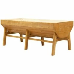 Outsunny 70'' Wooden Raised Garden Bed with Funnel Design High Weight Capacity Planter Box with Non-Woven Fabric Large Growing Space Natural 10 Outsunny 70'' Wooden Raised Garden Bed with Funnel Design High Weight Capacity Planter Box with Non-Woven Fabric Large Growing Space Natural -Cheap Planters Store unnamed file 5688