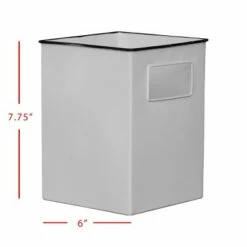 Antique White Enamel Metal Planter with Black Rim - Foreside Home & Garden -Cheap Planters Store unnamed file 5716