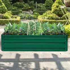 Costway 47"x35.5" Patio Raised Garden Bed Vegetable Flower Plant Dark Green New -Cheap Planters Store unnamed file 572
