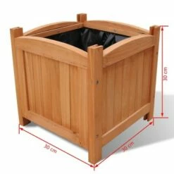 vidaXL Wooden Raised Bed 11.8" x 11.8" x 11.8" Set of 2 -Cheap Planters Store unnamed file 5726