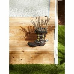 Zingz & Thingz 6.1" Indoor/Outdoor Polyresin Spurred Cowboy Boot Planter - Zings & Thingz -Cheap Planters Store unnamed file 5740