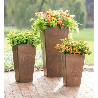 Plow & Hearth - Large Sussex Frost-Proof Self-Watering Resin Planter - Use Indoors or Outdoors 5 Plow & Hearth - Large Sussex Frost-Proof Self-Watering Resin Planter - Use Indoors or Outdoors - Image 3