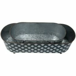 Set of 2 Multicolored Galvanized Metal Planters with Round Feet - Foreside Home & Garden -Cheap Planters Store unnamed file 5775