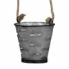 Olive Bucket Galvanized Metal and Jute Hanging Planter with Pulley - Foreside Home & Garden -Cheap Planters Store unnamed file 5778