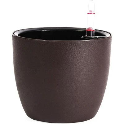 Juvale 4 Pack Self Watering Pot Planter with Water Level Gauge Indicator for Indoor & Outdoor Plants, 8 x 8 x 7" 3 Juvale 4 Pack Self Watering Pot Planter with Water Level Gauge Indicator for Indoor & Outdoor Plants, 8 x 8 x 7" - Image 2