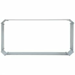 Sunnydaze Decor Sunnydaze Raised Corrugated Galvanized Steel Rectangle Garden Bed for Plants, Vegetables, and Flowers - 48" L x 11.75" H - Silver -Cheap Planters Store unnamed file 58