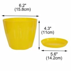 Unique Bargains Home Garden Plastic Petal Shaped Plant Planter Holder Flower Planters