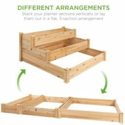 Best Choice Products 3-Tier Fir Wood Raised Garden Bed Planter Kit for Plants, Vegetables, Outdoor Gardening - Natural 10 Best Choice Products 3-Tier Fir Wood Raised Garden Bed Planter Kit for Plants, Vegetables, Outdoor Gardening - Natural -Cheap Planters Store unnamed file 582